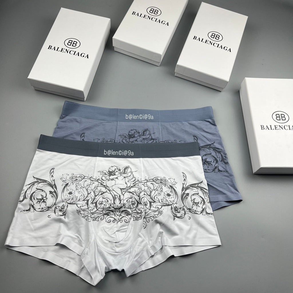 Balenciaga ornamental line print boxer briefs - view 5