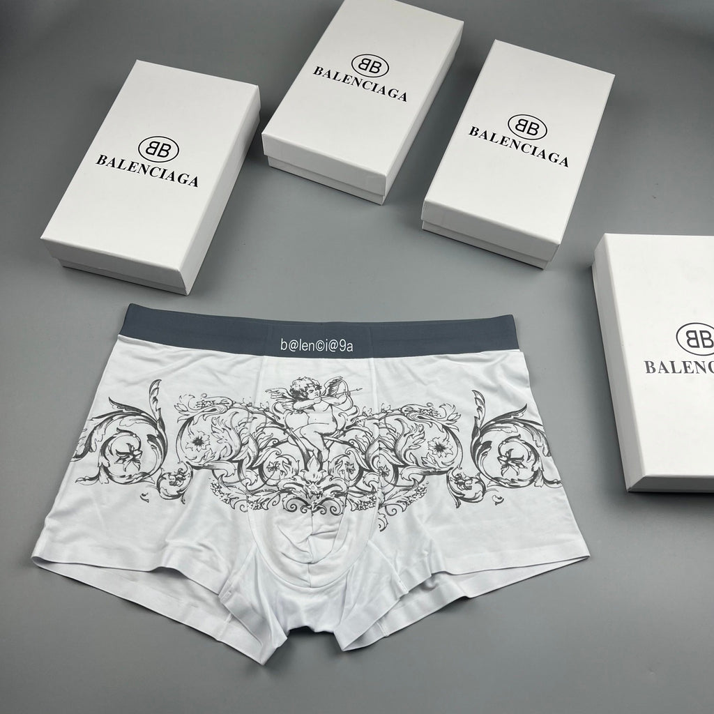 Balenciaga ornamental line print boxer briefs - view 1