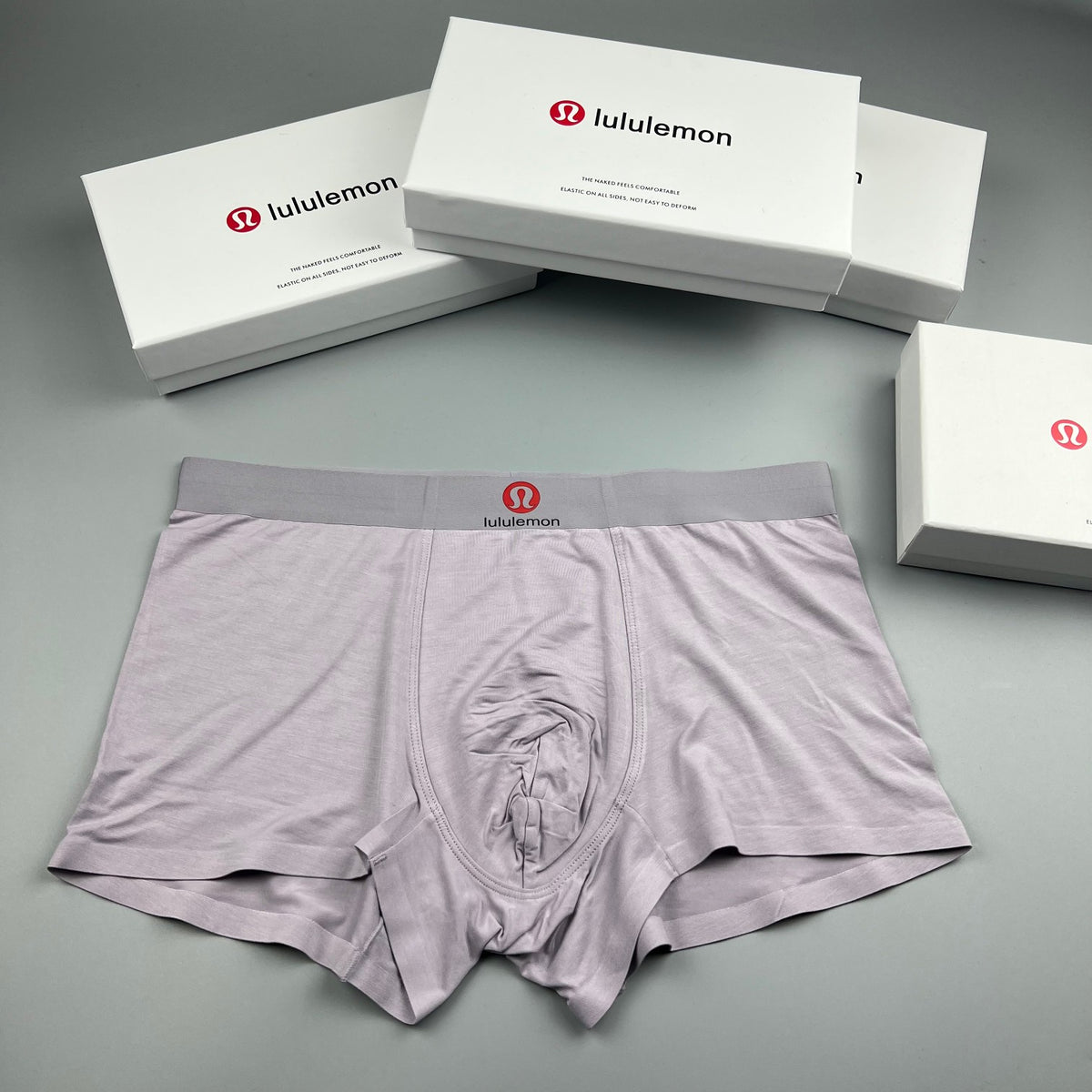 Lululemon white red waist emblem boxer briefs - view 2