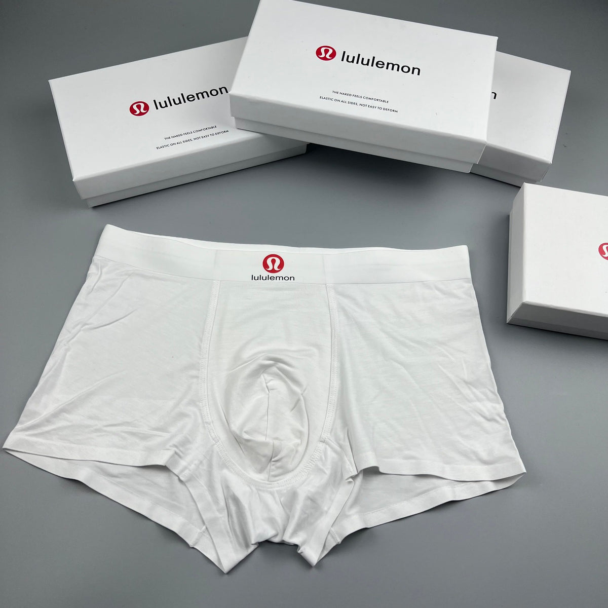 Lululemon white red waist emblem boxer briefs - view 1