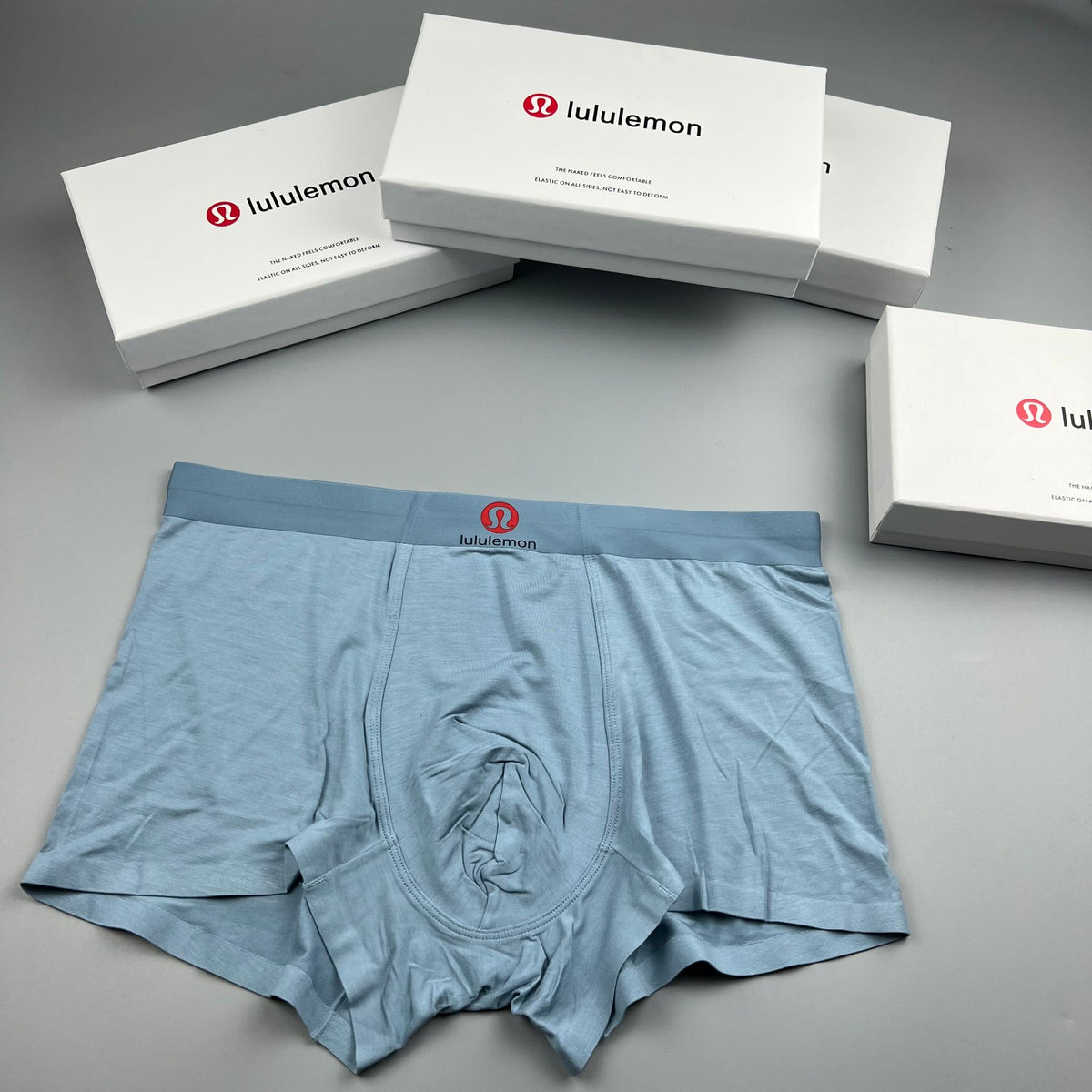 Lululemon white red waist emblem boxer briefs - view 3