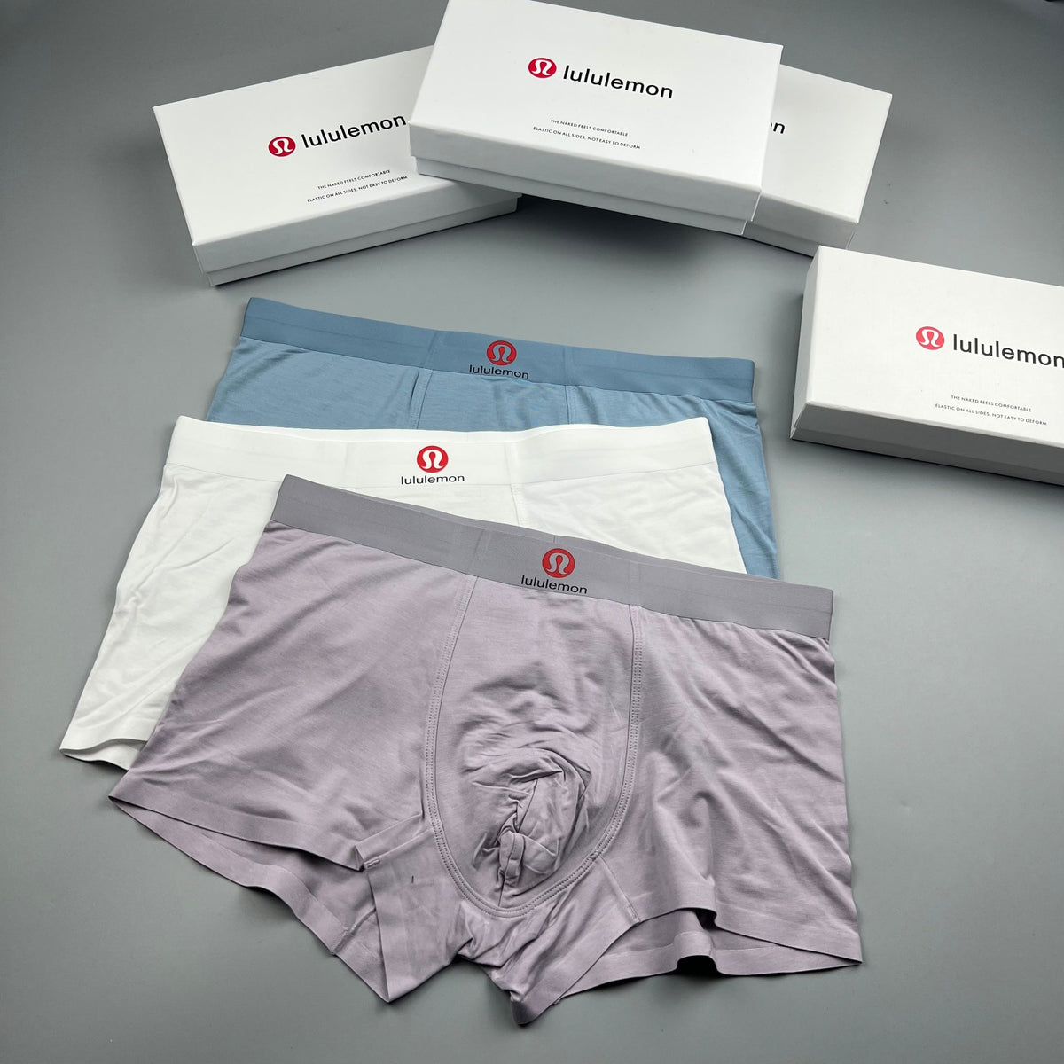 Lululemon white red waist emblem boxer briefs - view 6