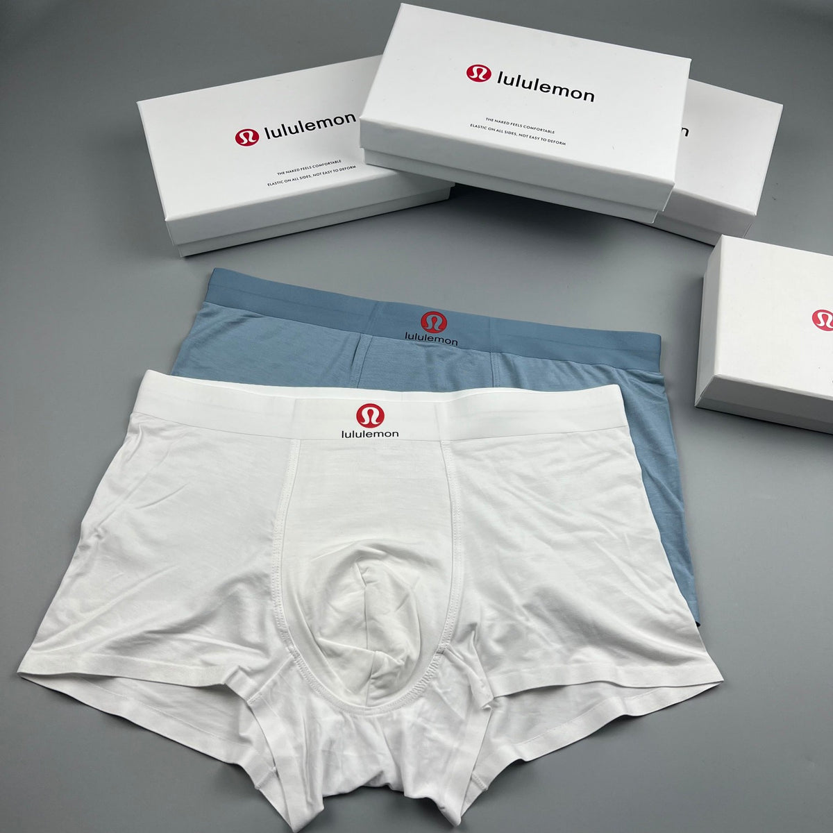 Lululemon white red waist emblem boxer briefs - view 5
