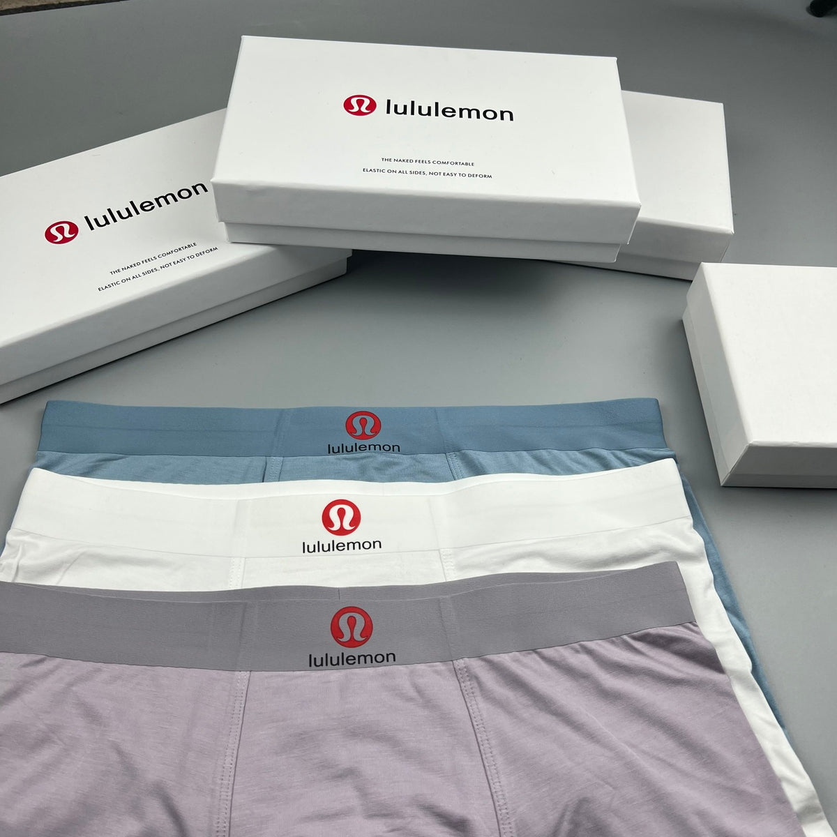 Lululemon white red waist emblem boxer briefs - view 7