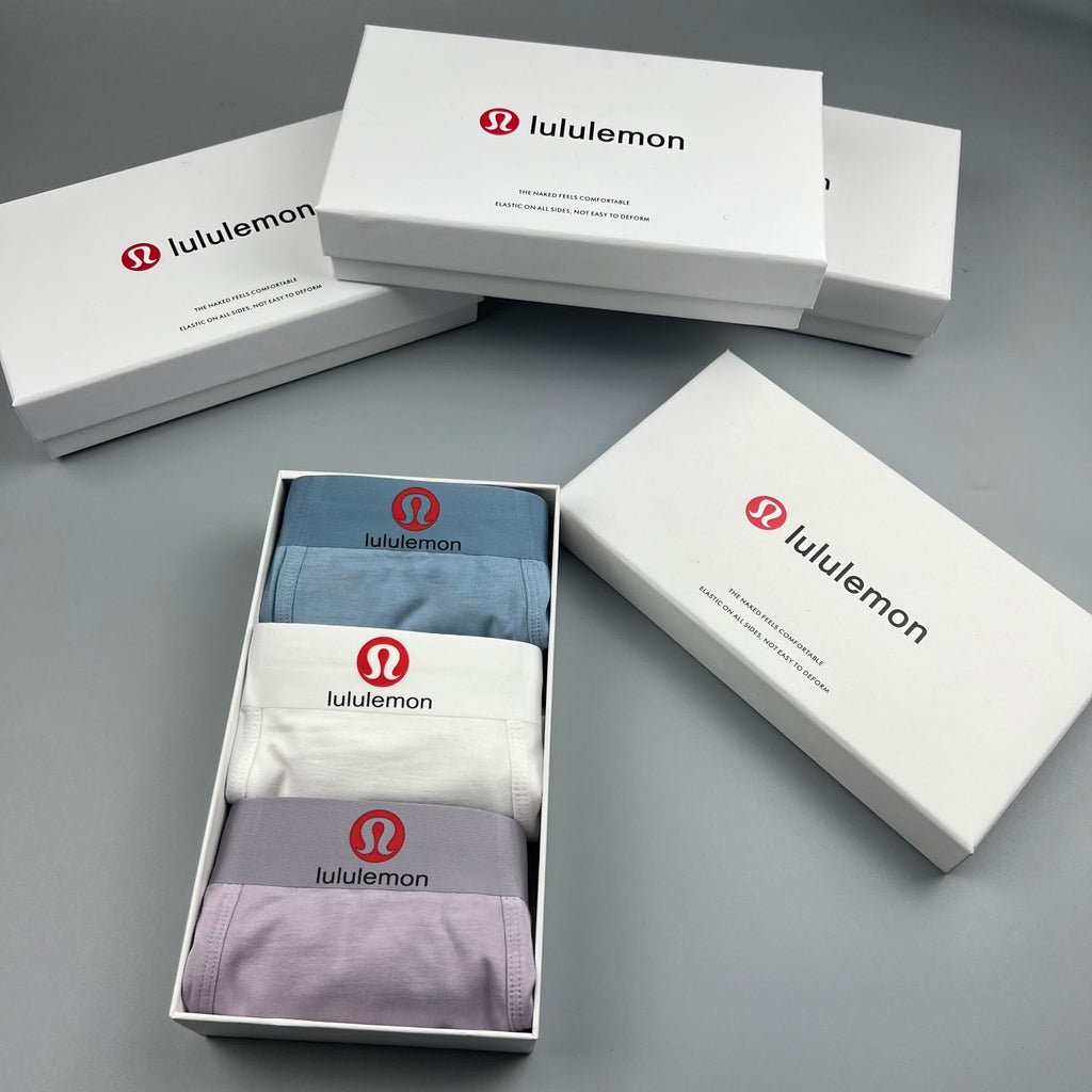 Lululemon white red waist emblem boxer briefs - view 8
