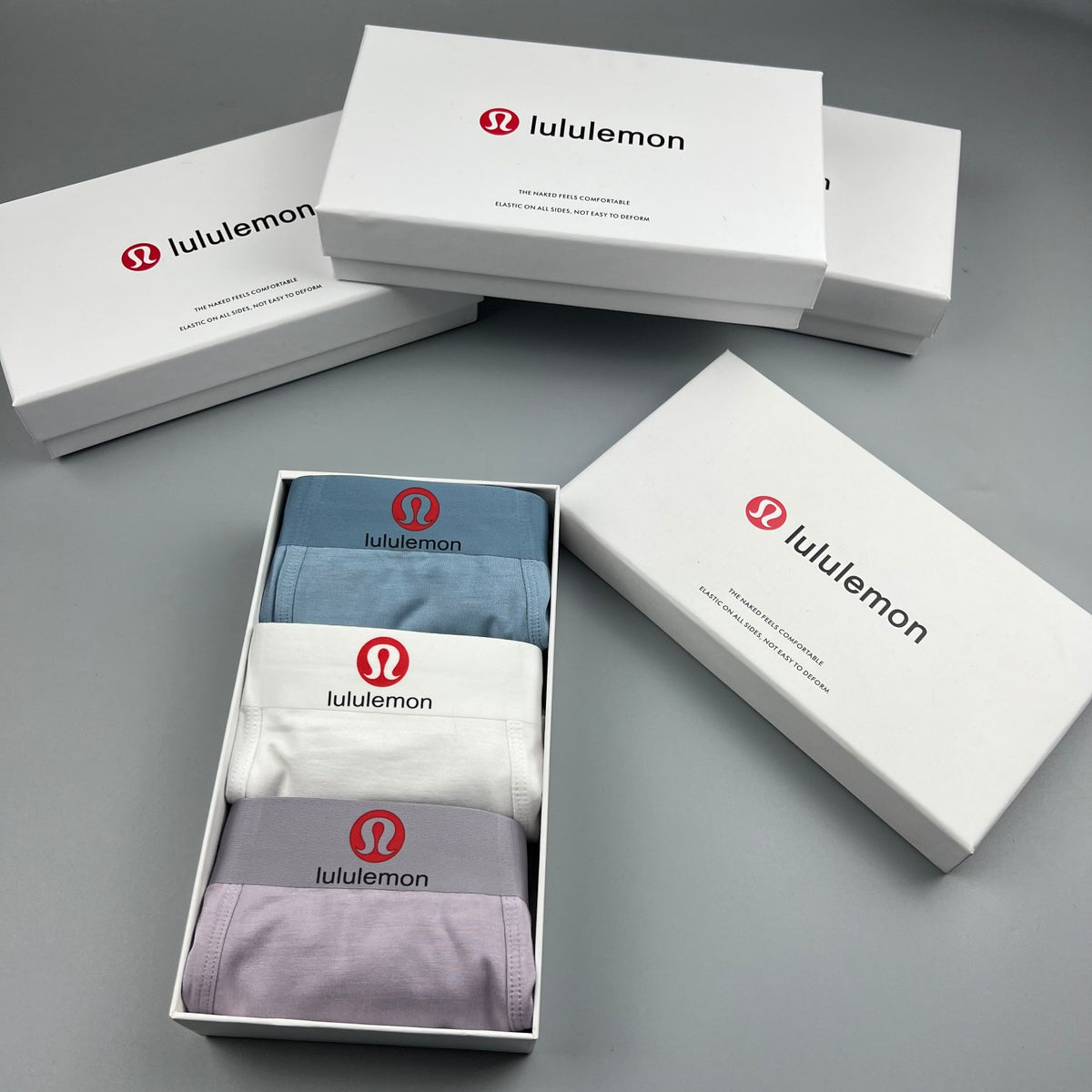 Lululemon white red waist emblem boxer briefs - view 8