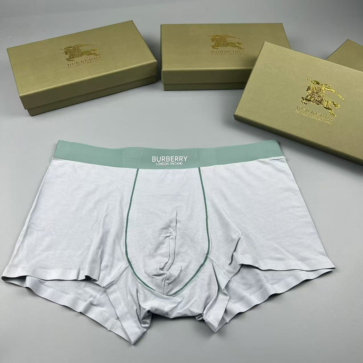 Burberry black red contrast waist boxer briefs - view 3