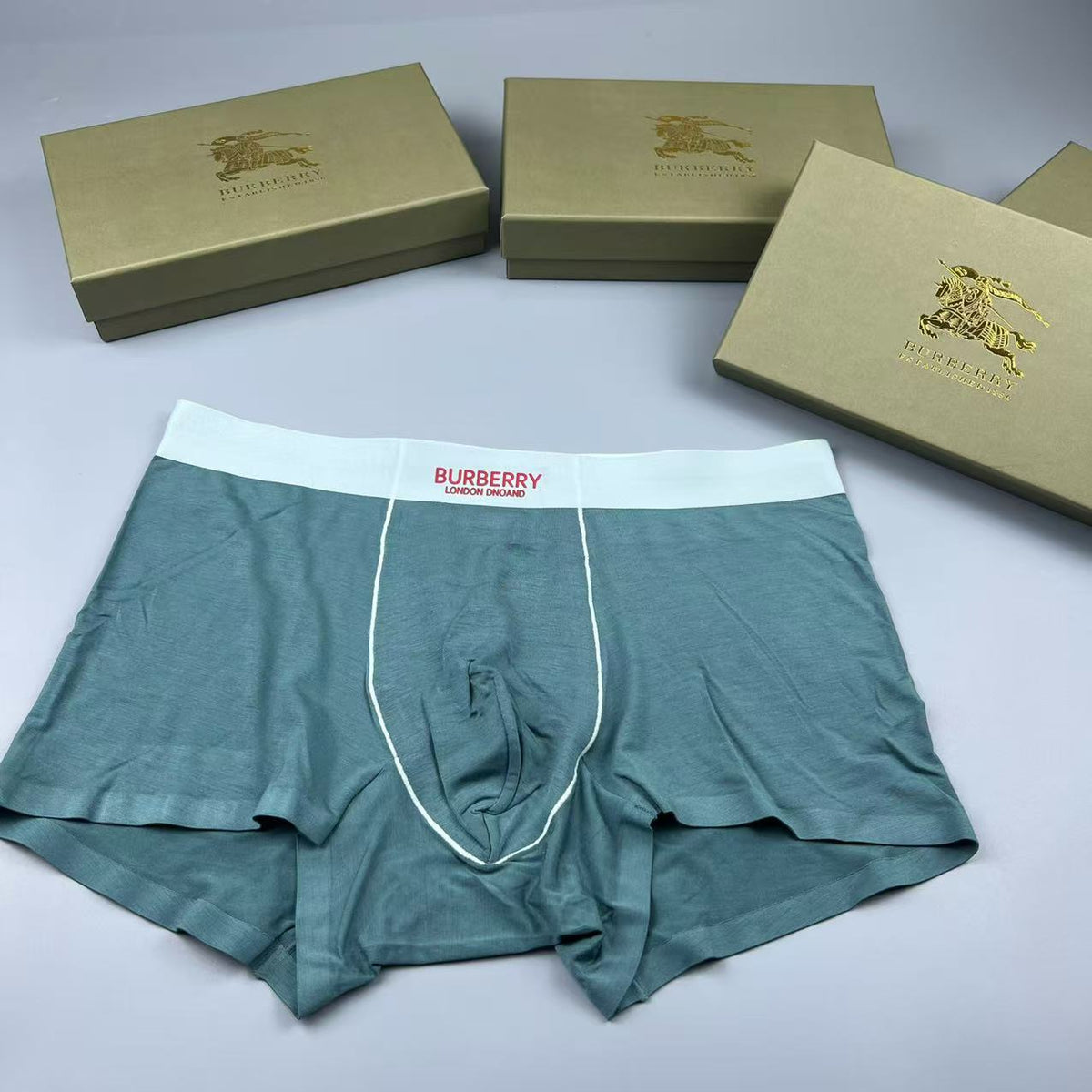 Burberry black red contrast waist boxer briefs - view 2