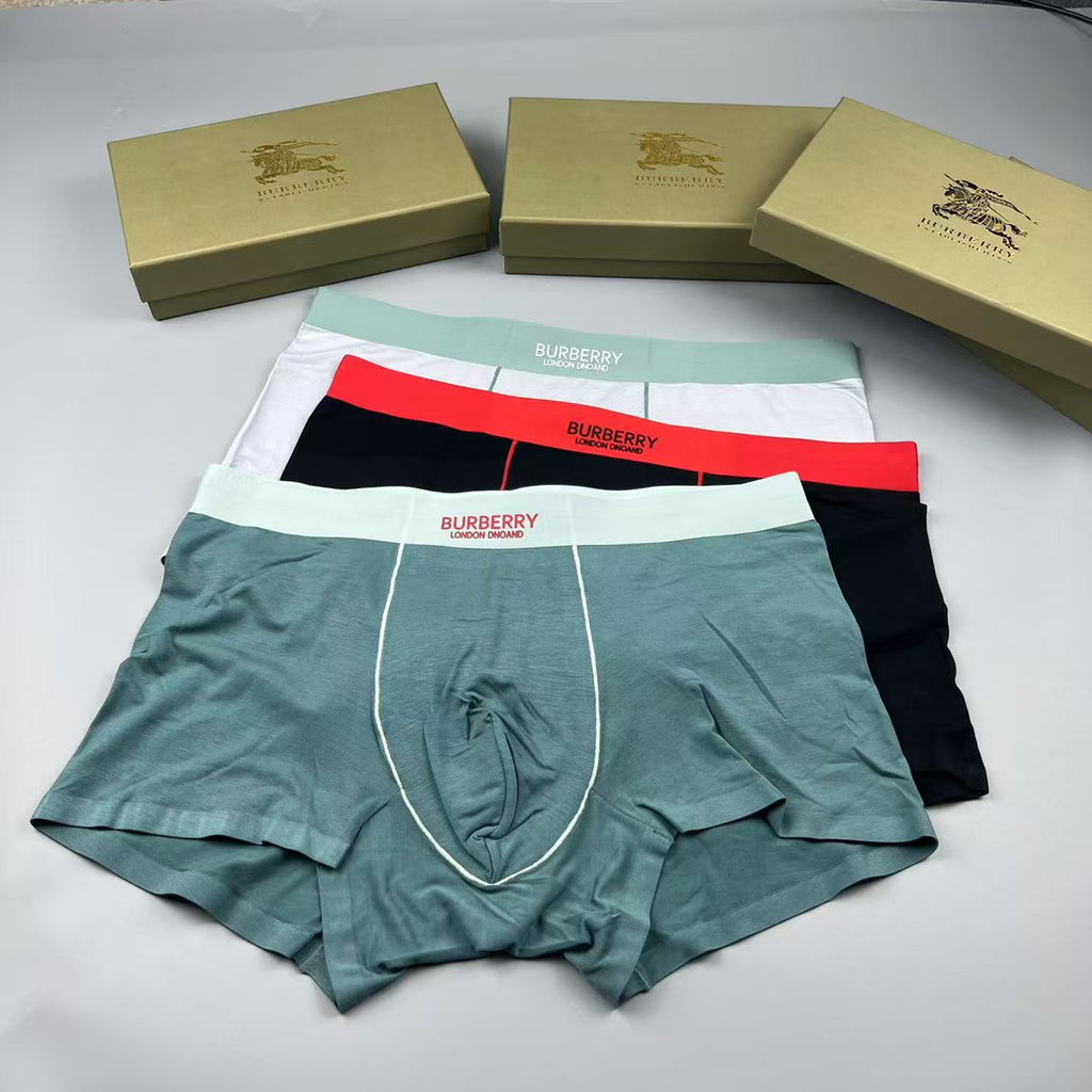 Burberry black red contrast waist boxer briefs - view 6