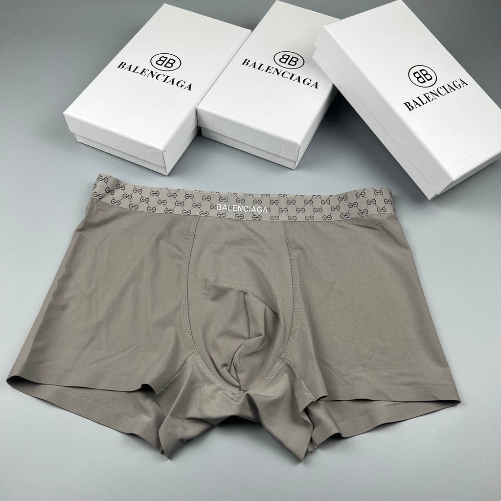 Balenciaga gray checked waist boxer briefs - view 3