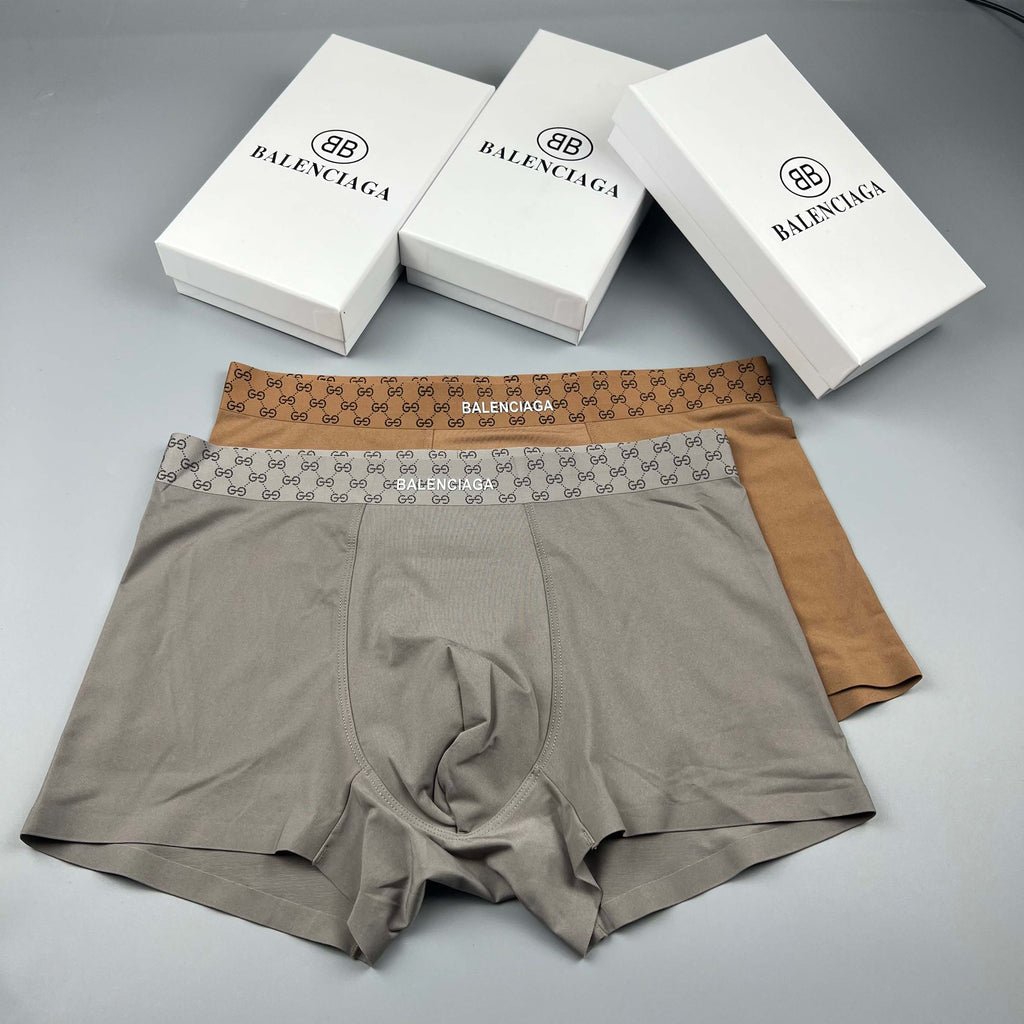 Balenciaga gray checked waist boxer briefs - view 4