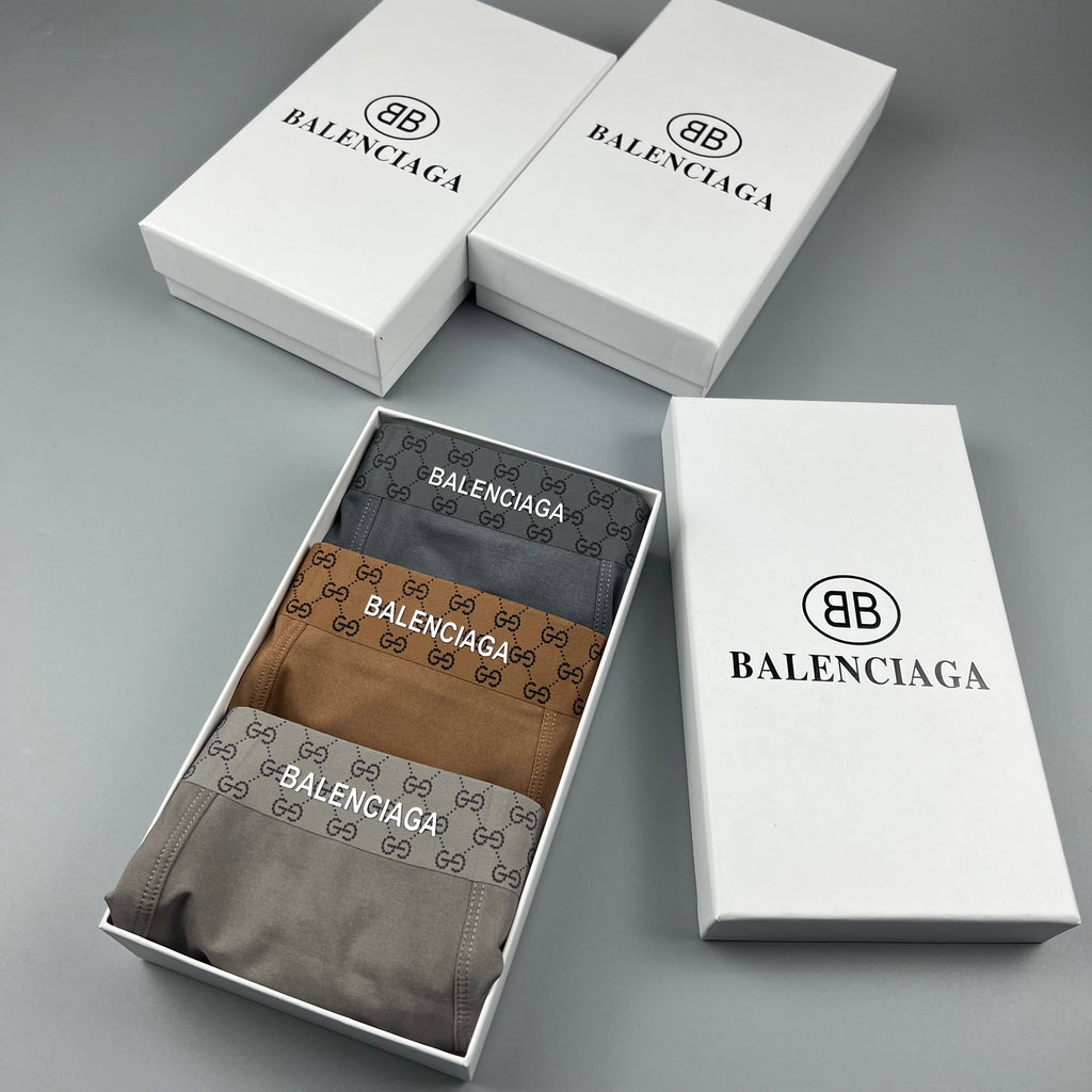 Balenciaga gray checked waist boxer briefs - view 9