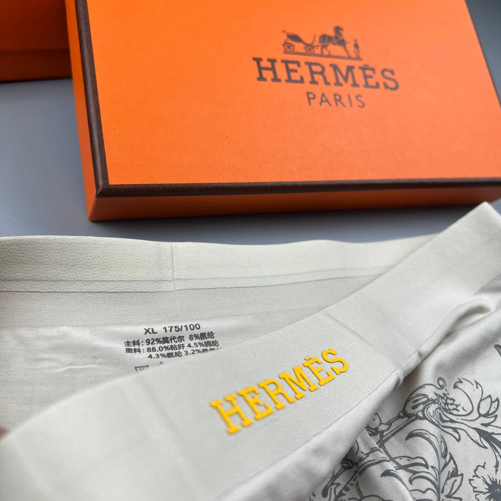 Hermes olive ornamental print trunks, image 8
