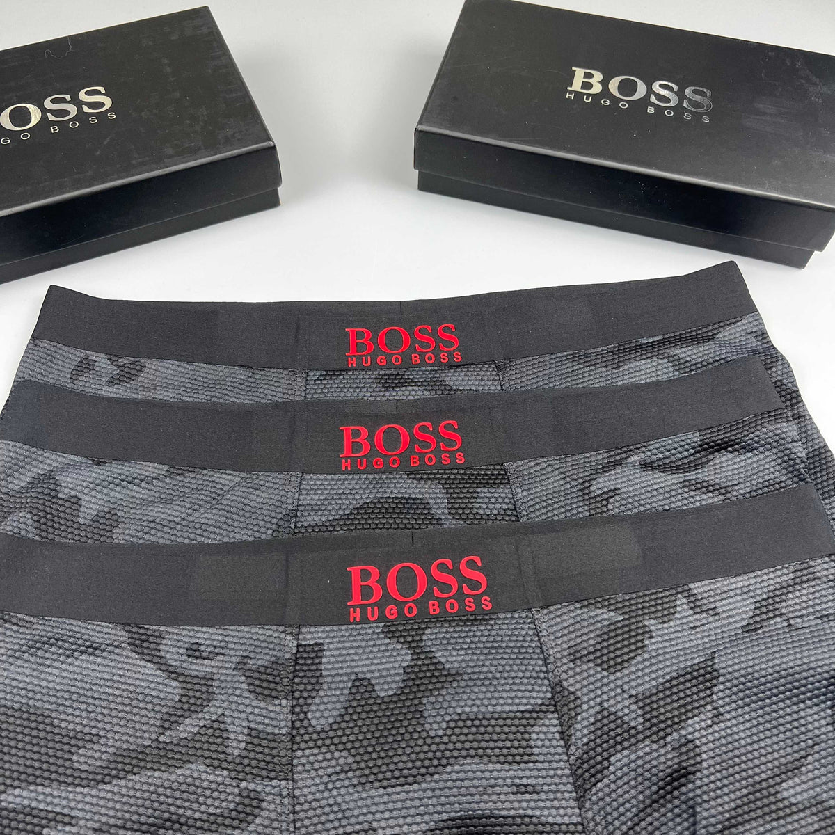 BOSS Men's Dark Camo Boxer Briefs - Box of Three Pieces - image 2