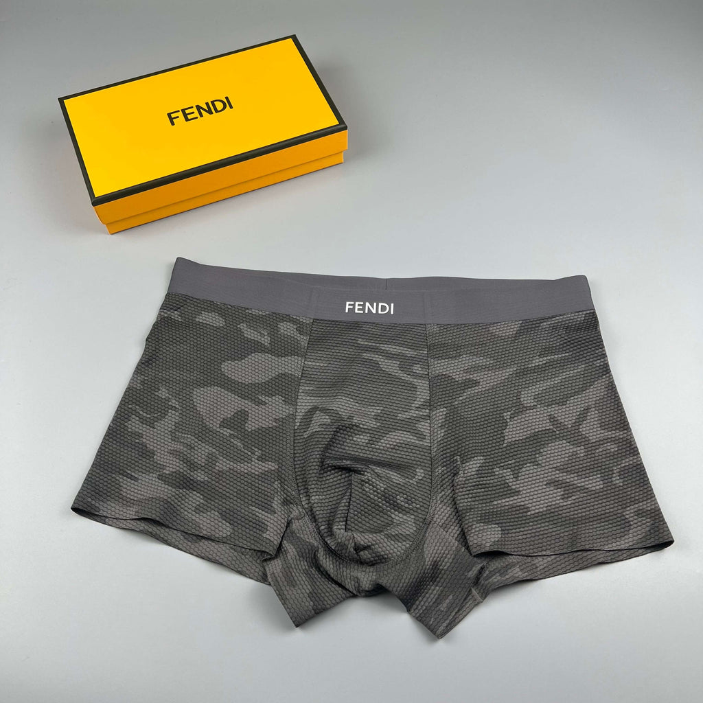 Fendi dark camouflage print boxer briefs - view 2