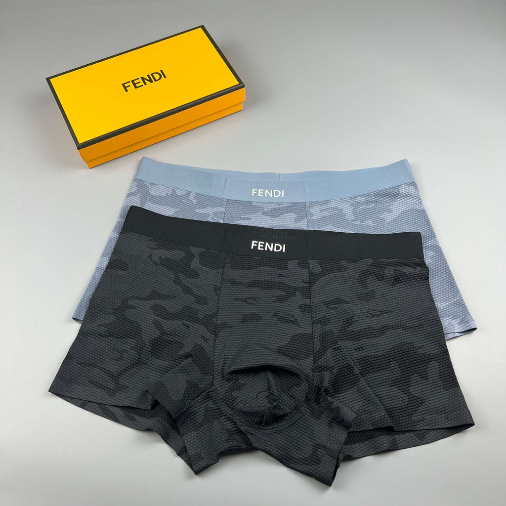 Fendi dark camouflage print boxer briefs - view 5