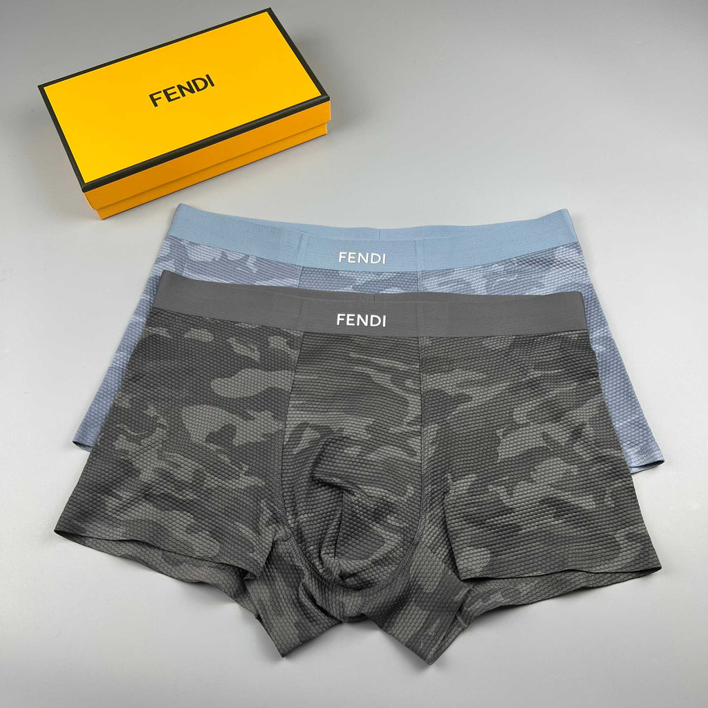 Fendi dark camouflage print boxer briefs - view 4