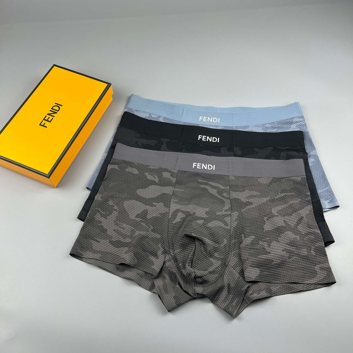 Fendi dark camouflage print boxer briefs - view 7