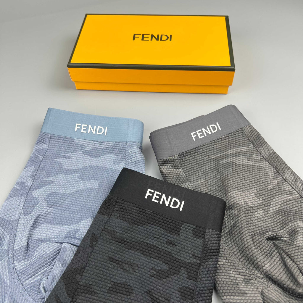 Fendi dark camouflage print boxer briefs - view 8
