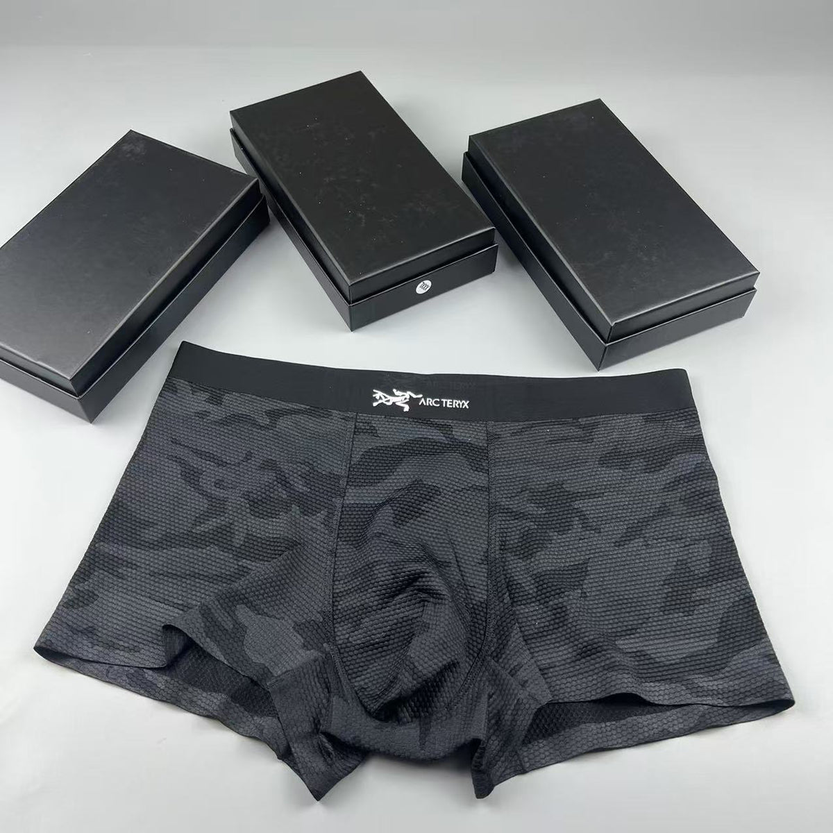 Arcteryx dark camouflage bird waist boxer briefs - view 1