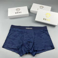 Versace navy camouflage pattern boxer briefs - view 1