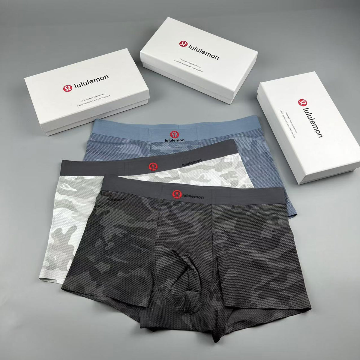 Lululemon gray camo red emblem boxer briefs - view 6