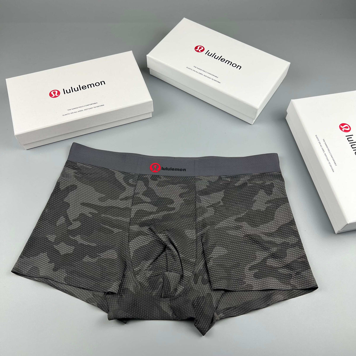 Lululemon gray camo red emblem boxer briefs - view 1
