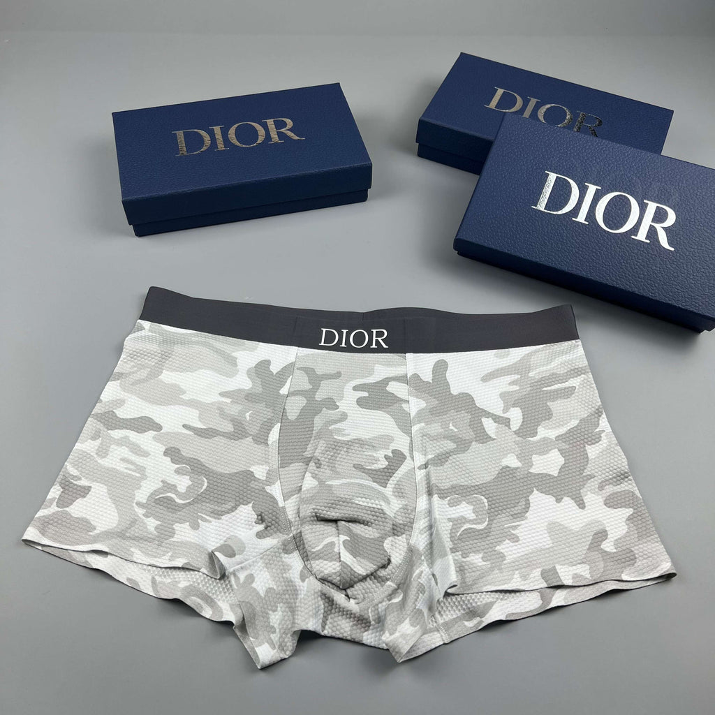 Dior blue camouflage pattern boxer briefs - view 3