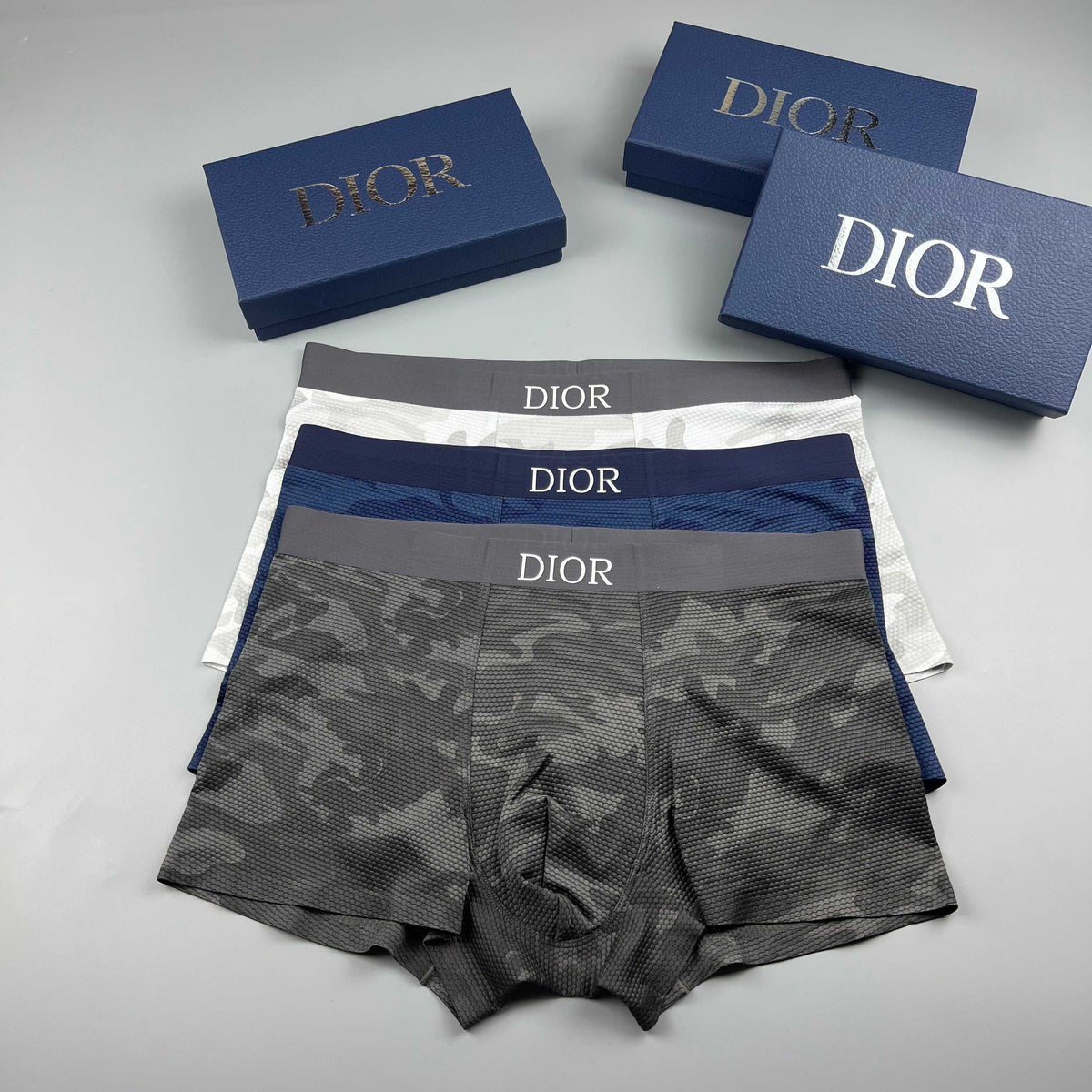 Dior blue camouflage pattern boxer briefs - view 4