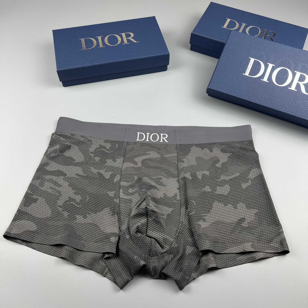 Dior blue camouflage pattern boxer briefs - view 2