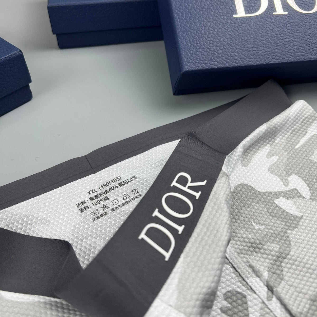 Dior blue camouflage pattern boxer briefs - view 6