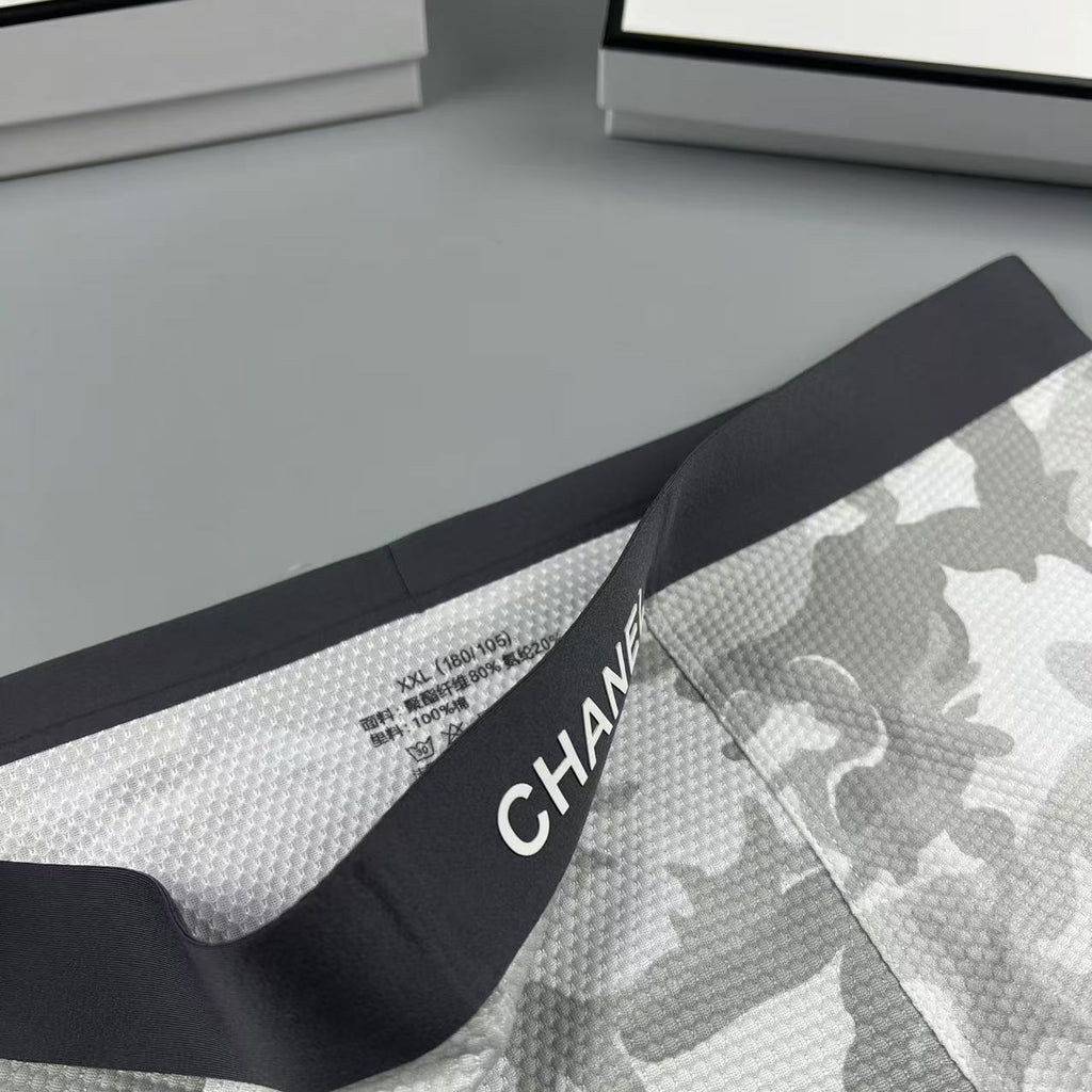 Chanel sand camouflage lettered waist boxer briefs - view 3