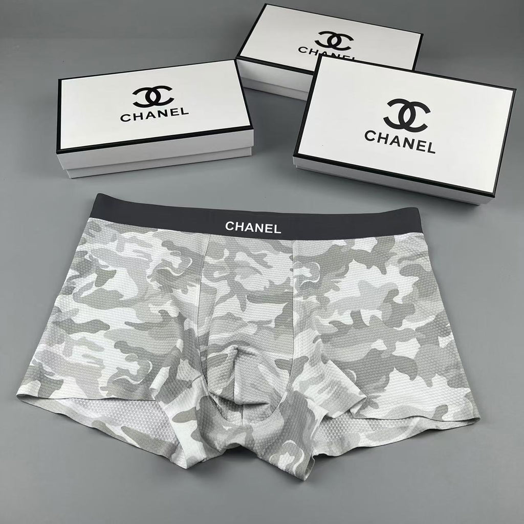 Chanel sand camouflage lettered waist boxer briefs - view 9
