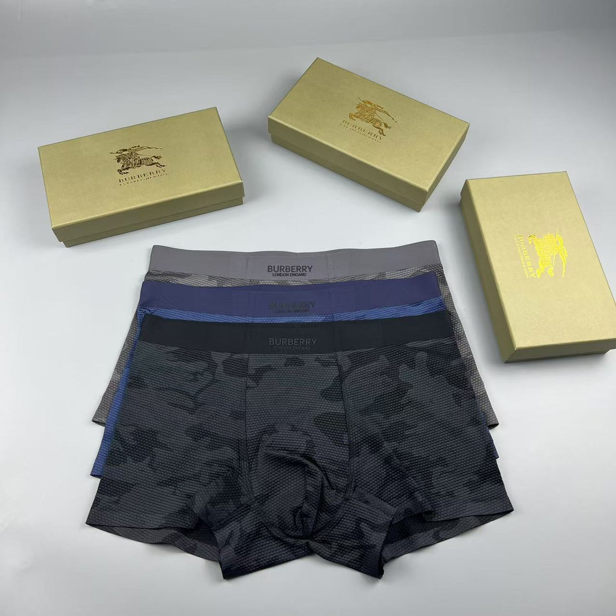 Burberry dark tonal camouflage boxer briefs - view 5