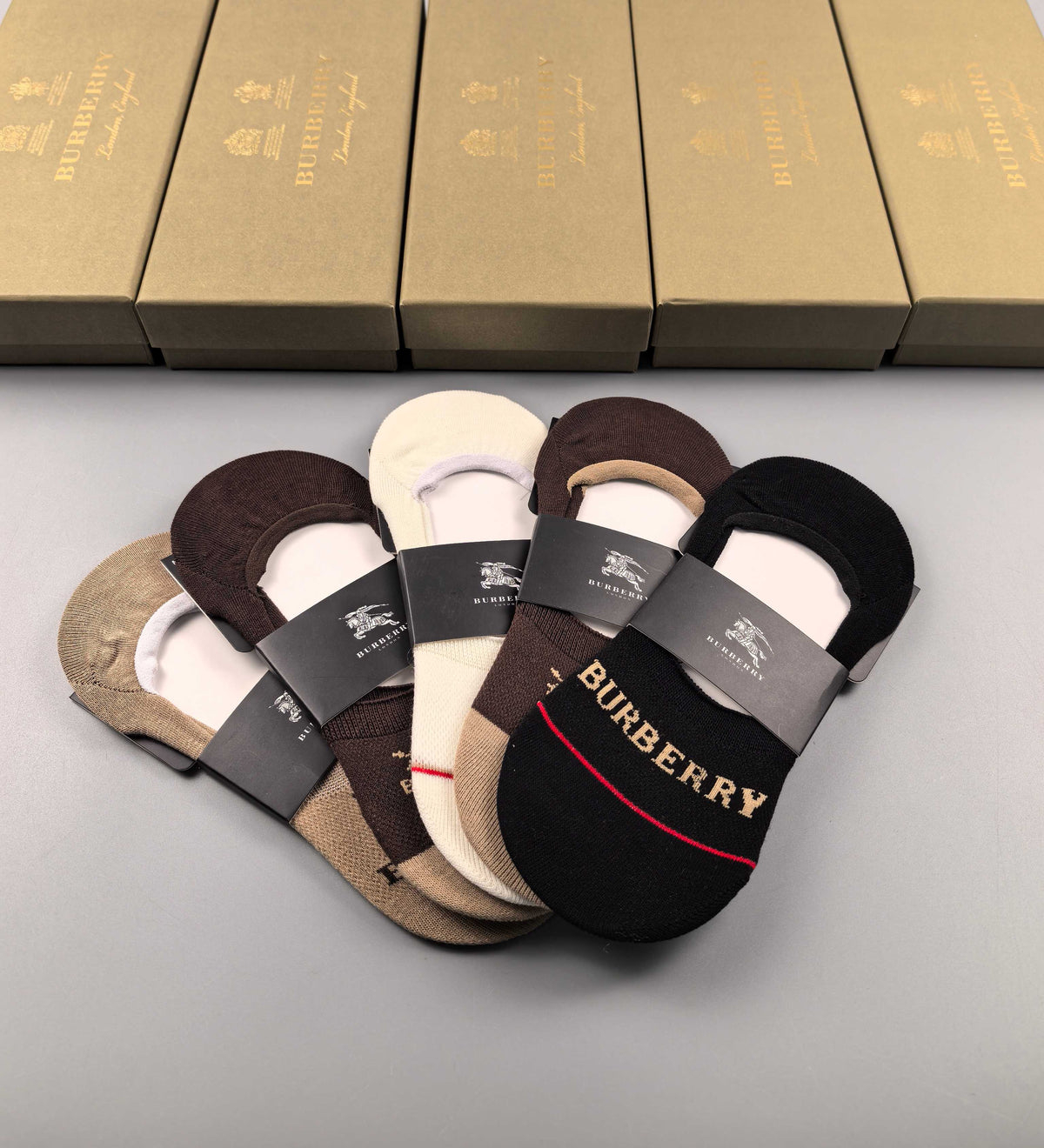 Burberry low cut earth tone mix ankle socks - view 2