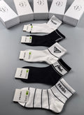 Prada mixed stripe triangle ankle socks - view 1