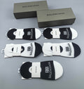 Balenciaga mixed bb lettering ankle socks - view 1