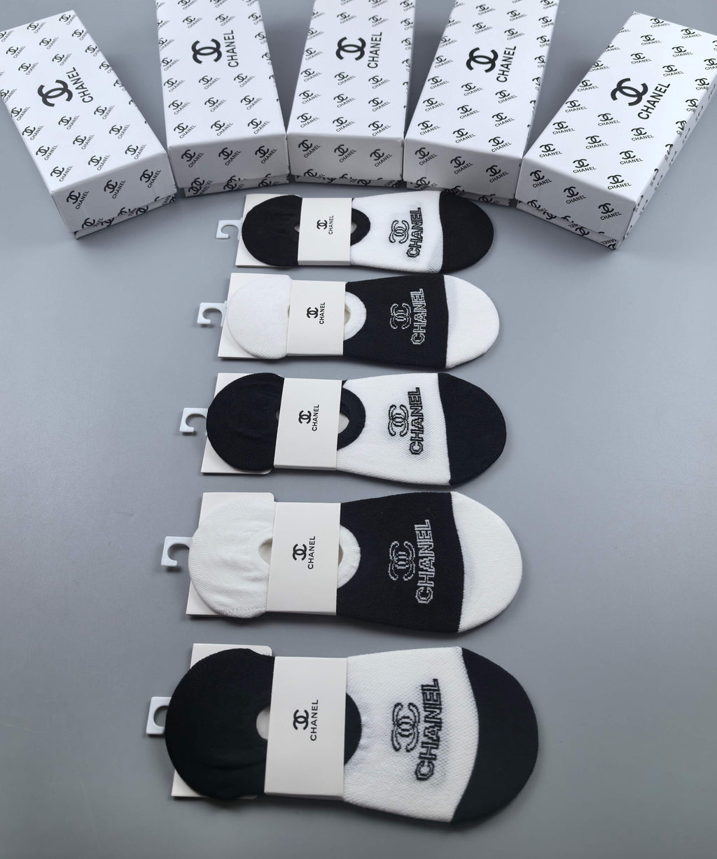 Chanel low cut large emblem ankle socks - view 1