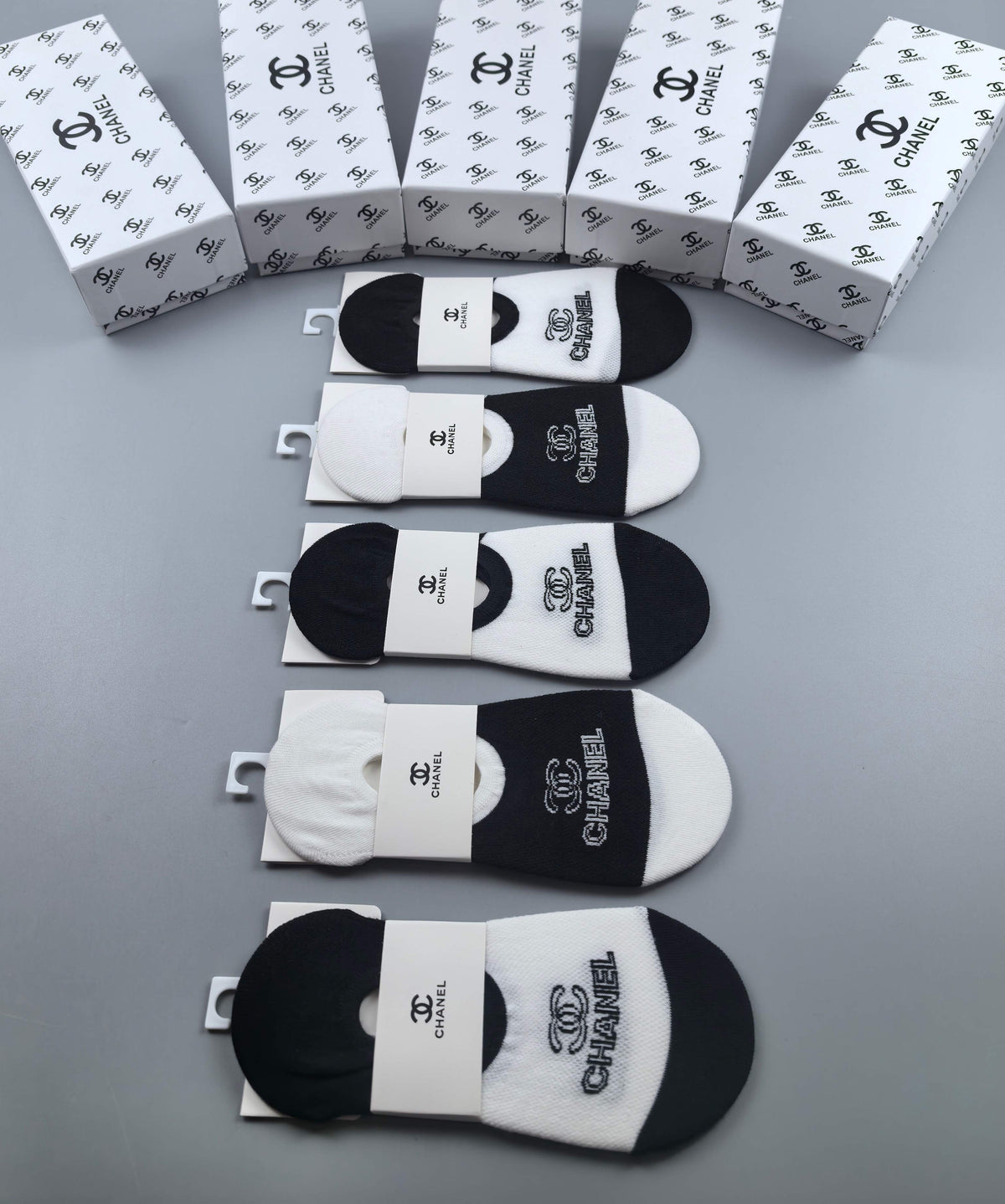 Chanel low cut large emblem ankle socks - view 1