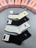 Miu Miu small bow accent crew socks, image 1