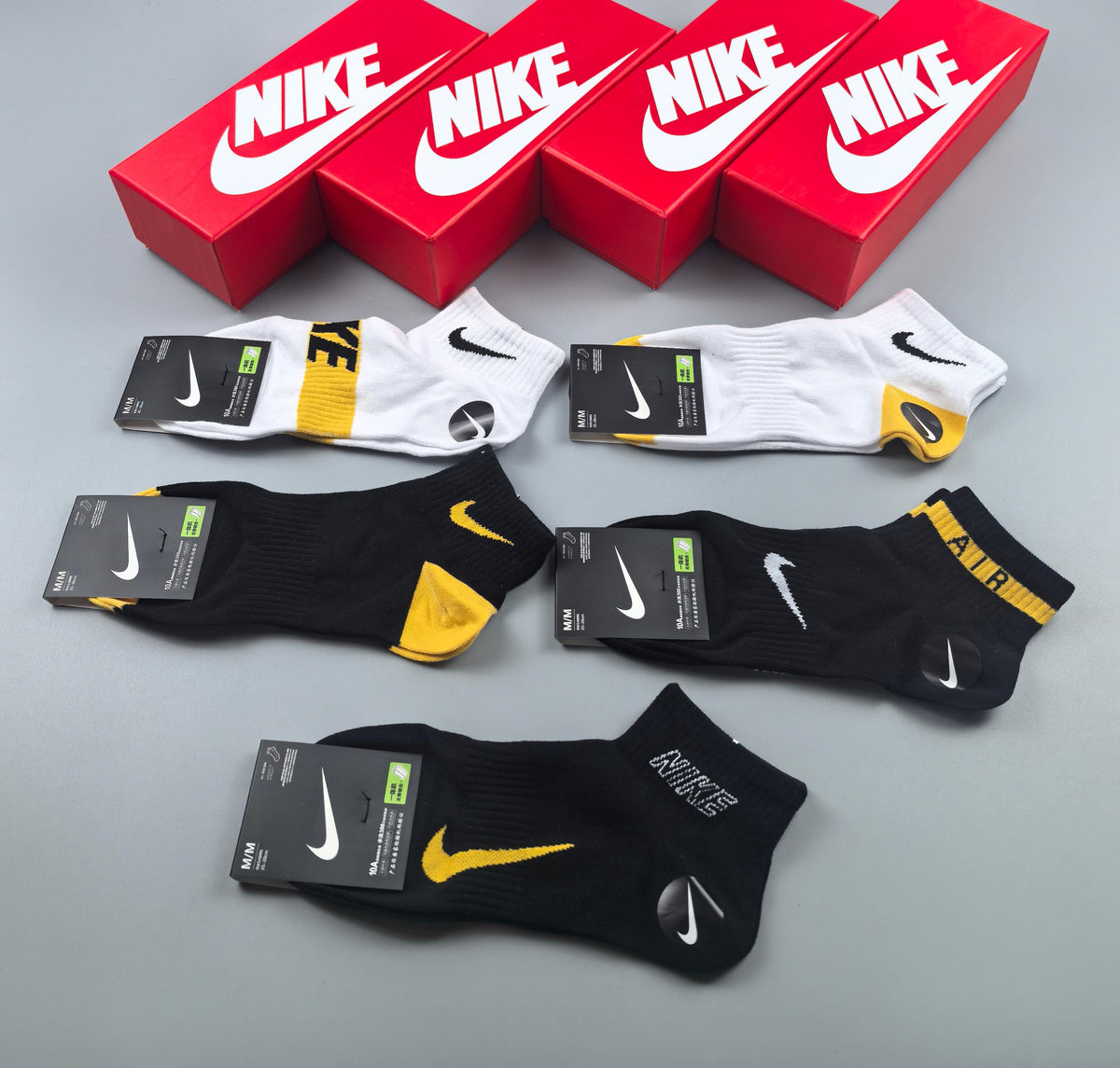 Nike yellow accent graphic ankle socks, image 4