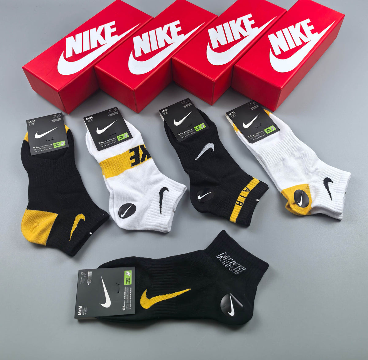 Nike yellow accent graphic ankle socks, image 6