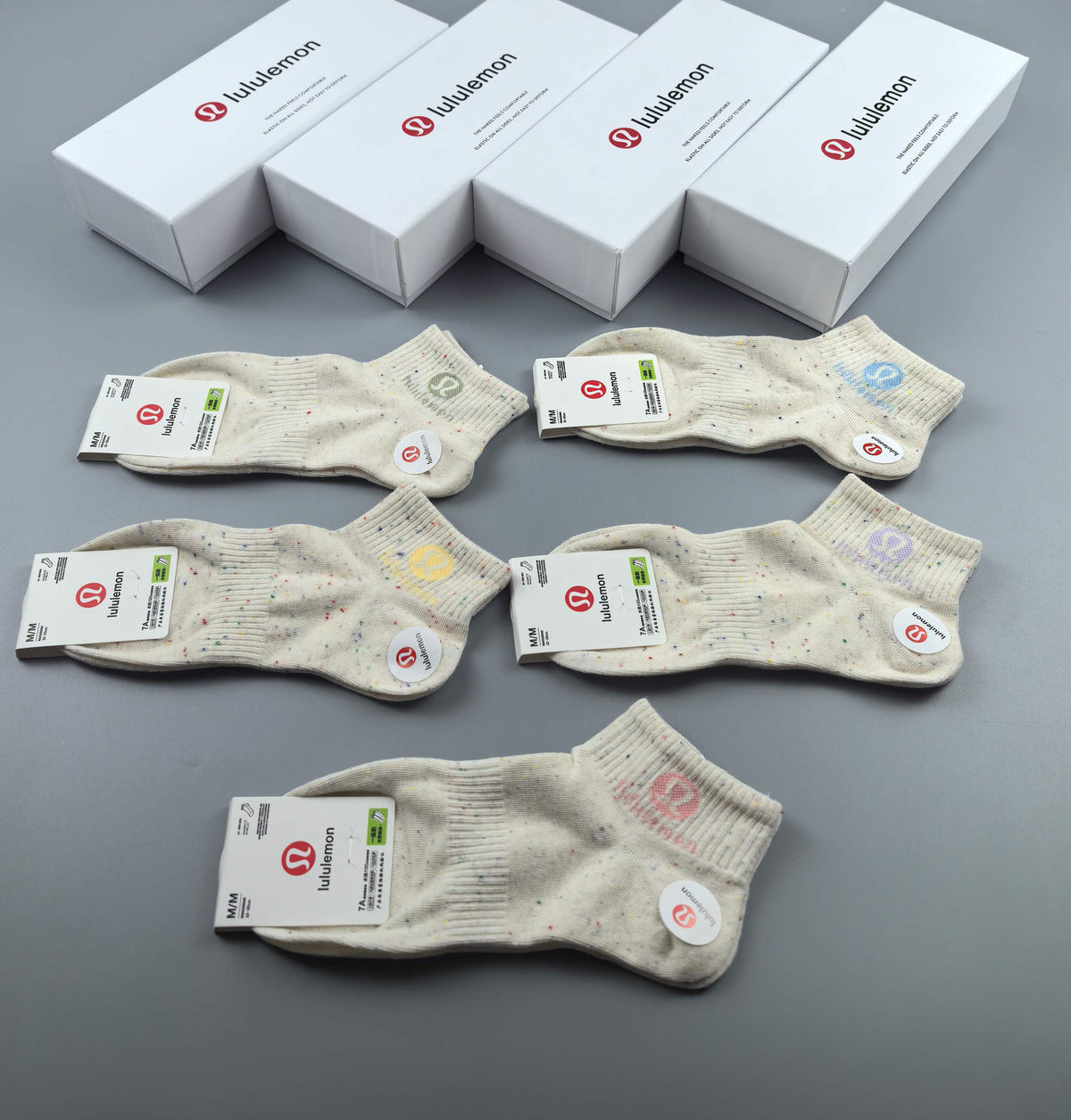 Lululemon neutral mesh short cuff ankle socks - view 4