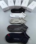 Calvin Klein Small Lettering No-Show Socks - 5-Pair Box - image 1