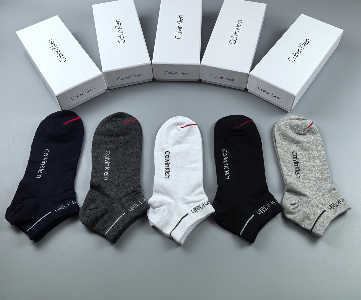 Calvin Klein Small Lettering No-Show Socks - 5-Pair Box - image 9