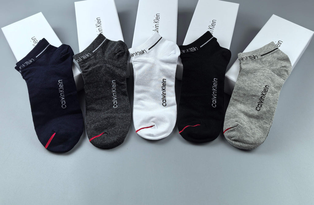 Calvin Klein Small Lettering No-Show Socks - 5-Pair Box - image 7