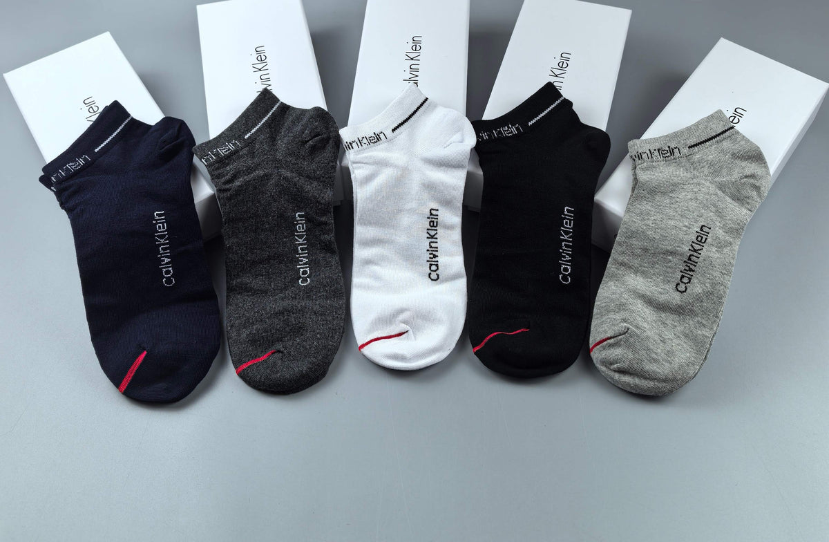 Calvin Klein Small Lettering No-Show Socks - 5-Pair Box - image 7