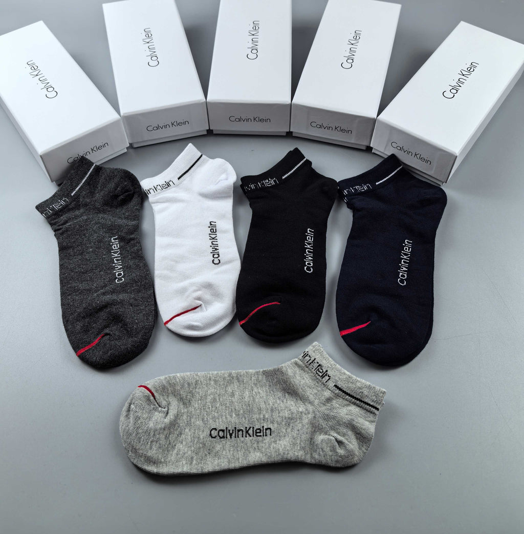 Calvin Klein Small Lettering No-Show Socks - 5-Pair Box - image 8