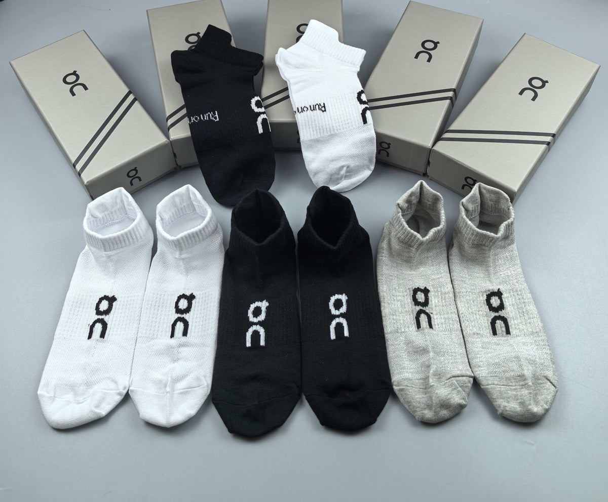 On white low cut ankle socks - product view 5