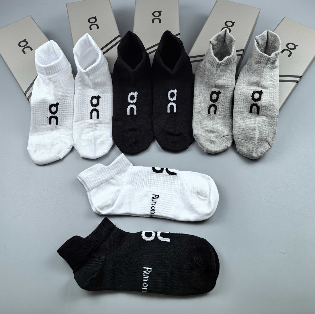 On white low cut ankle socks - product view 4